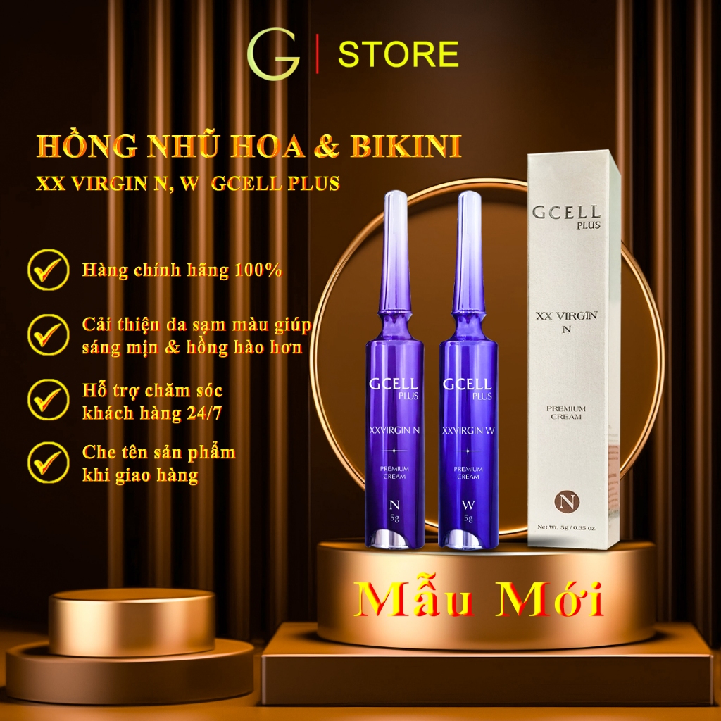 [Chính Hãng] Kem hồng nhũ hoa XX VIRGIN N & XX VIRGIN W GCELL PLUS