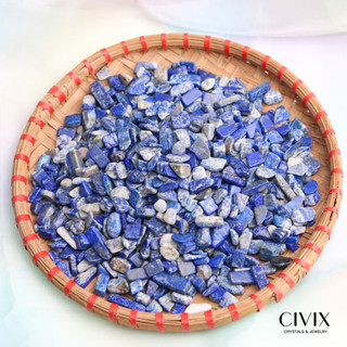 Vụn đá Lapis Lazuli là viên đá của trí tuệ và sự thật, giúp tăng sự sáng suốt, hỗ trợ giao tiếp chân thành