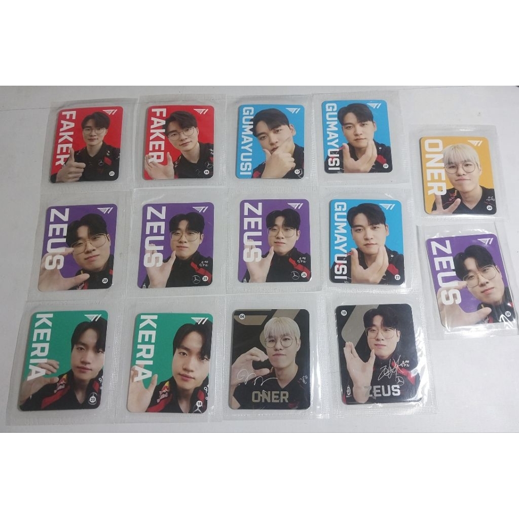 Card mì hộp CU×T1 2024 Faker Oner Zeus Gumayusi Keria