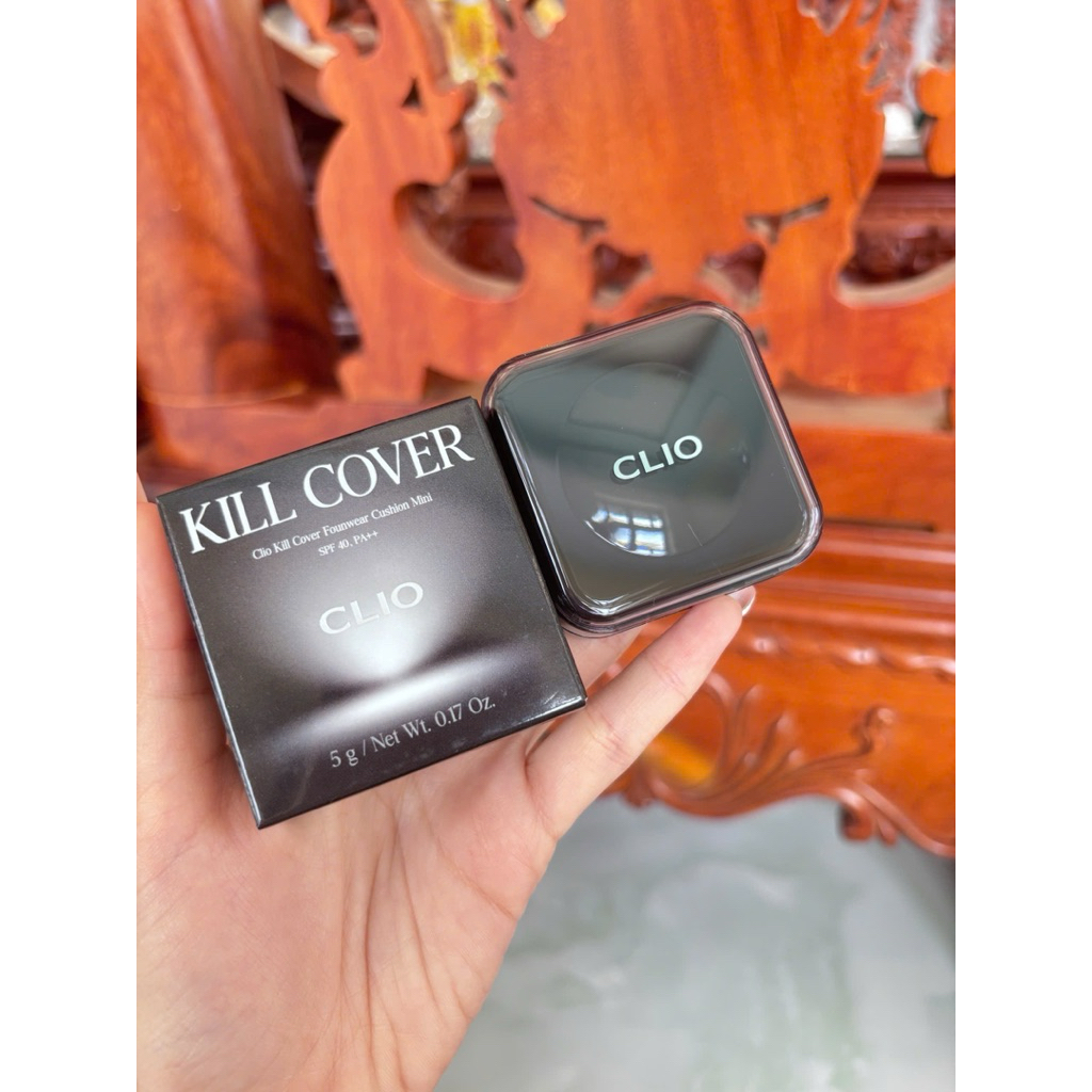 [ Thanh lý new ] Cushion clio đen mini kill cover 5g mẫu mới