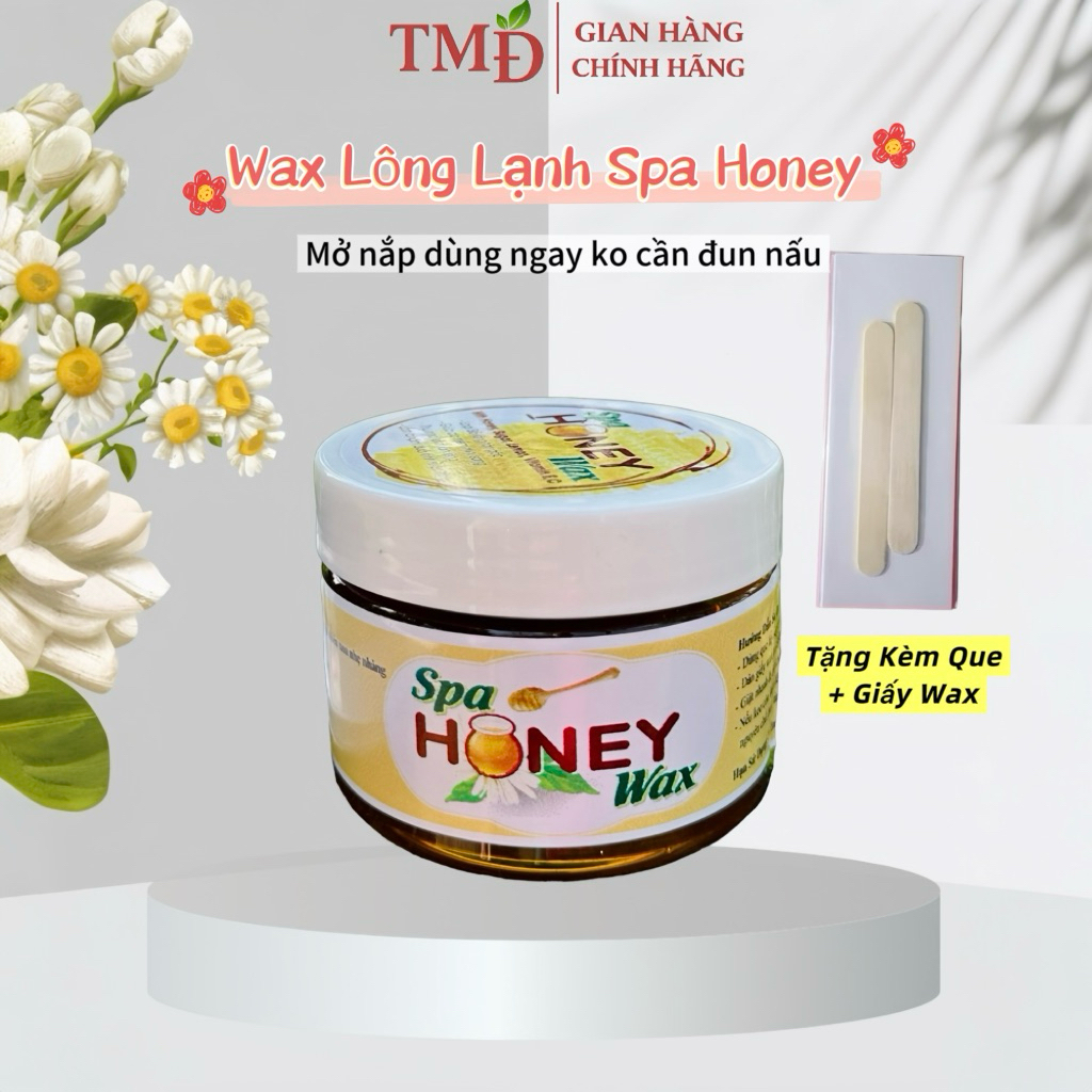 Sáp Wax Lông Spa Honey - Wax Lông Lạnh Mật Ong, Wax Sạch Gốc Lông (Kèm Dụng Cụ Wax)