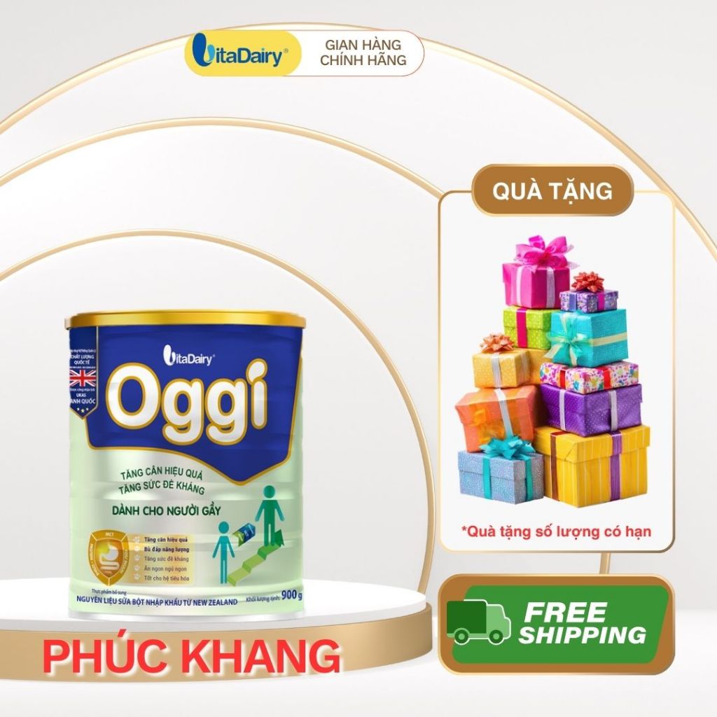 Oggi người gầy, sản phẩm cho người biến ăn, kém hấp thu, hổ trợ lên cân Vitadairy.