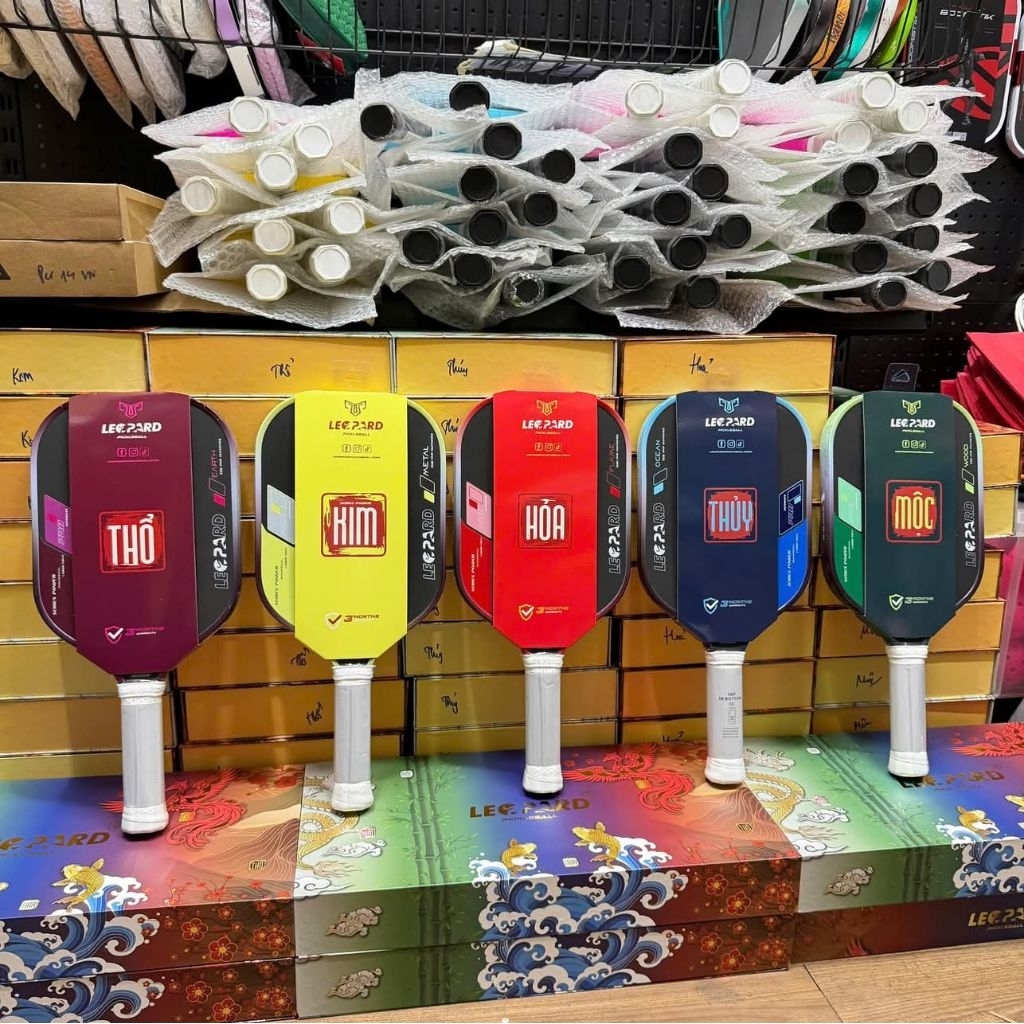 [LEOPARD] Vợt Pickleball Leopard Ngũ Hành - Five Elements - Hàng chính hãng