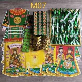 BỘ CÚNG MỤ MÀU XANH [ĐẦY THÁNG/THÔI NÔI ]