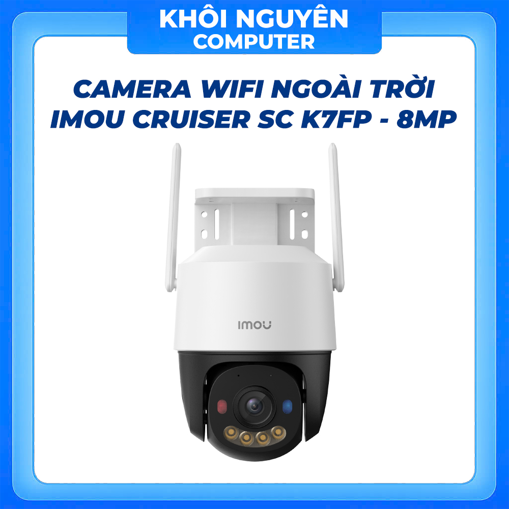 Camera Wifi Ngoài Trời Imou Cruiser SC K7FP 8MP 4K Quay Quét 360° AI Phát Hiện Người