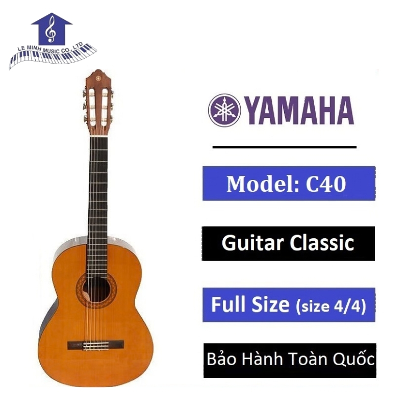 Đàn Guitar Classic Yamaha  C40 (Hàng chính hang bảo hành toàn quốc)