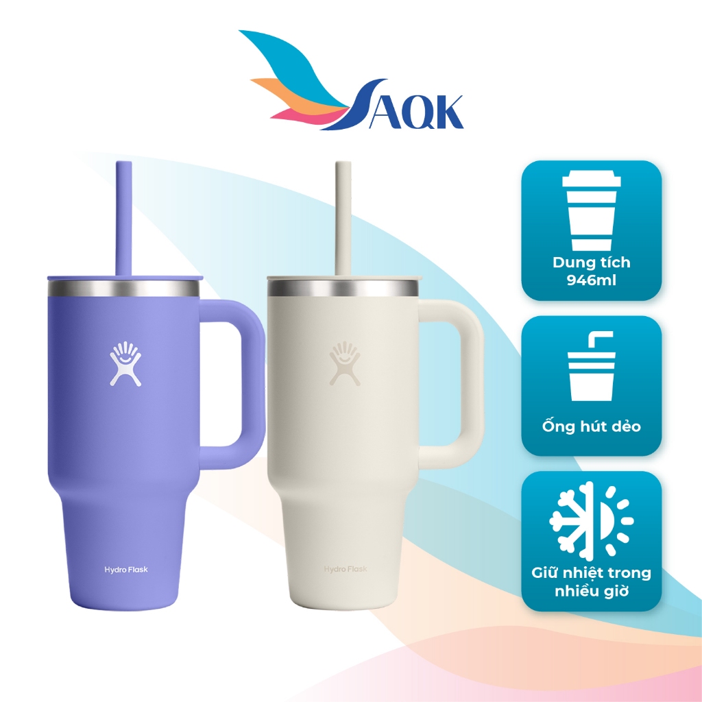 Ly nước giữ lạnh Hydro Flask Around Travel Tumbler 32 OZ/946ml - Hàng chính hãng