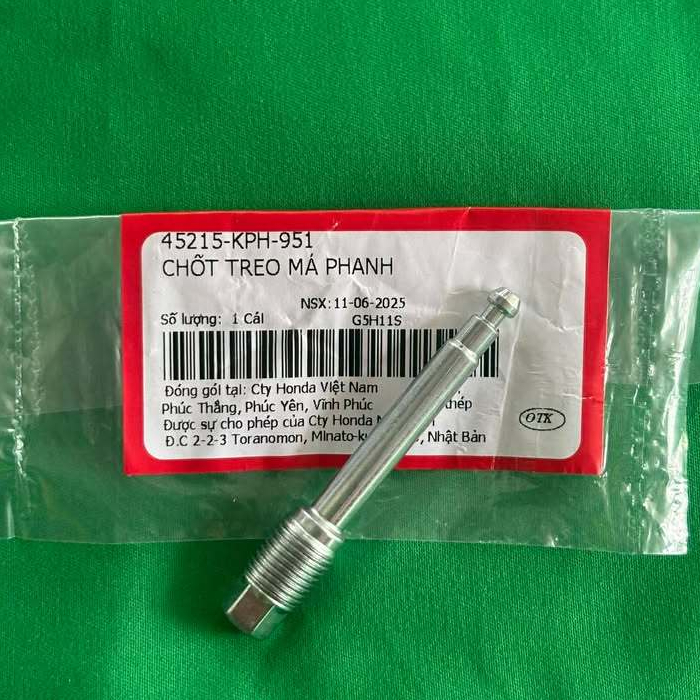 Chốt treo má phanh heo dầu xe future neo, Fu x, Fu 2 125 MÃ 45215-KPH-951