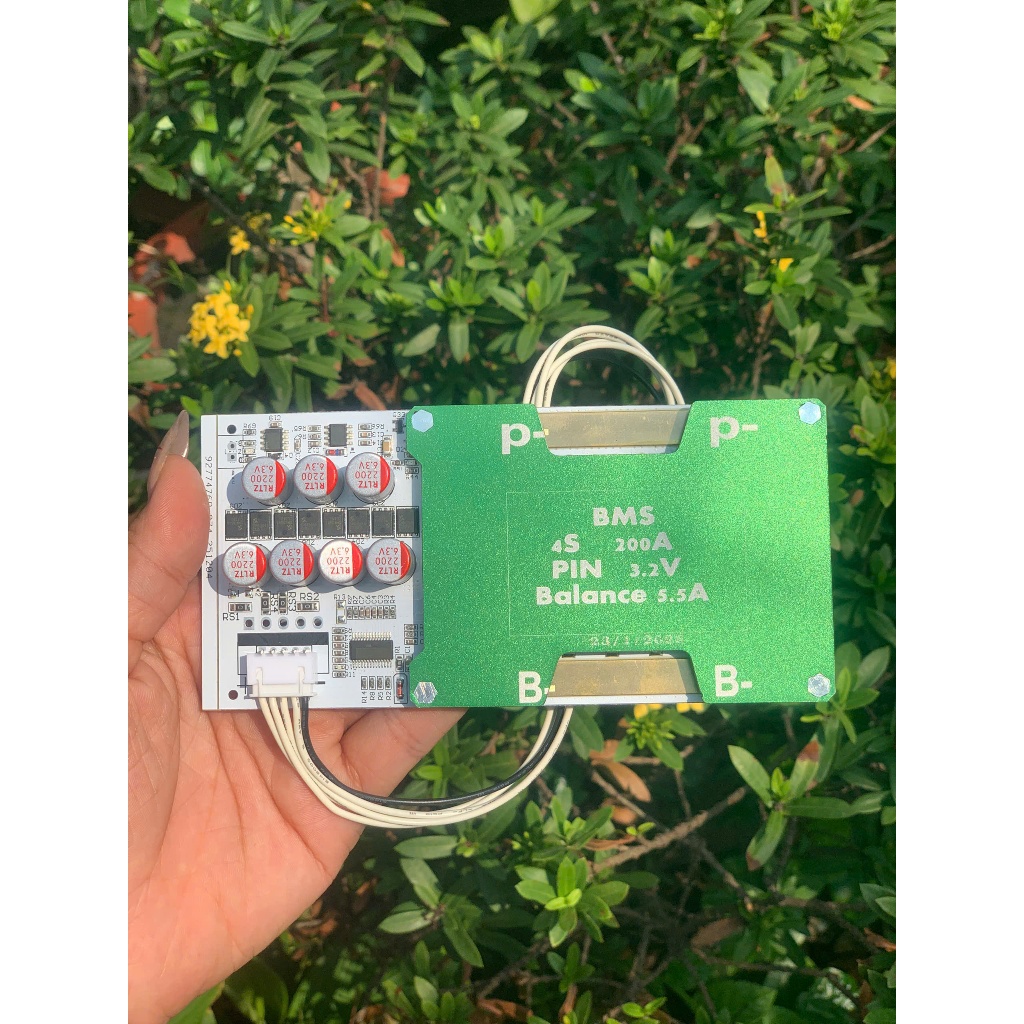 Mạch BMS 200a Công Suất Lớn Tích hợp cân bằng chủ động 5.5A  20fet ( 4s cho hệ 3.2v )