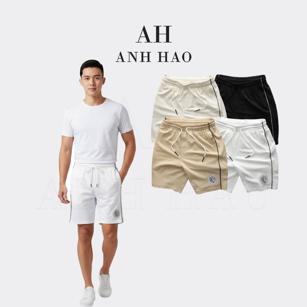 Quần Short thun thể thao nam vải thun cotton CPAU cao cấp - WEST | AH STUDIO
