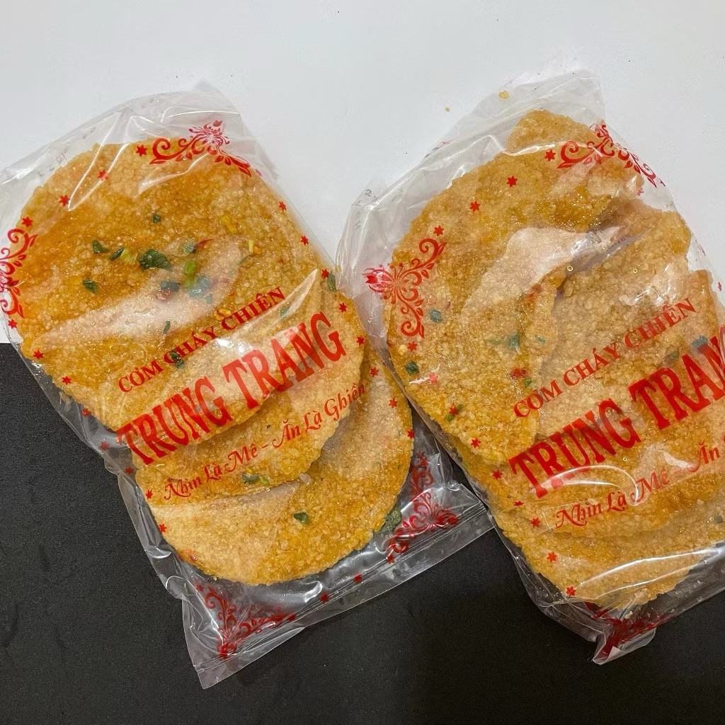 Combo 10 gói cơm chiên mắm hành Trung Trang, cơm cháy mắm cay (gói 3 miếng) ăn là ghiền