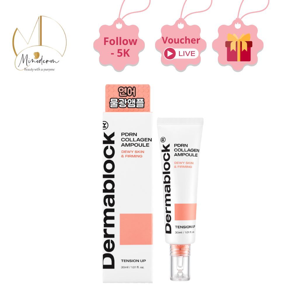 Tinh chất DERMABLOCK PDRN COLLAGEN AMPOULE căng bóng da.