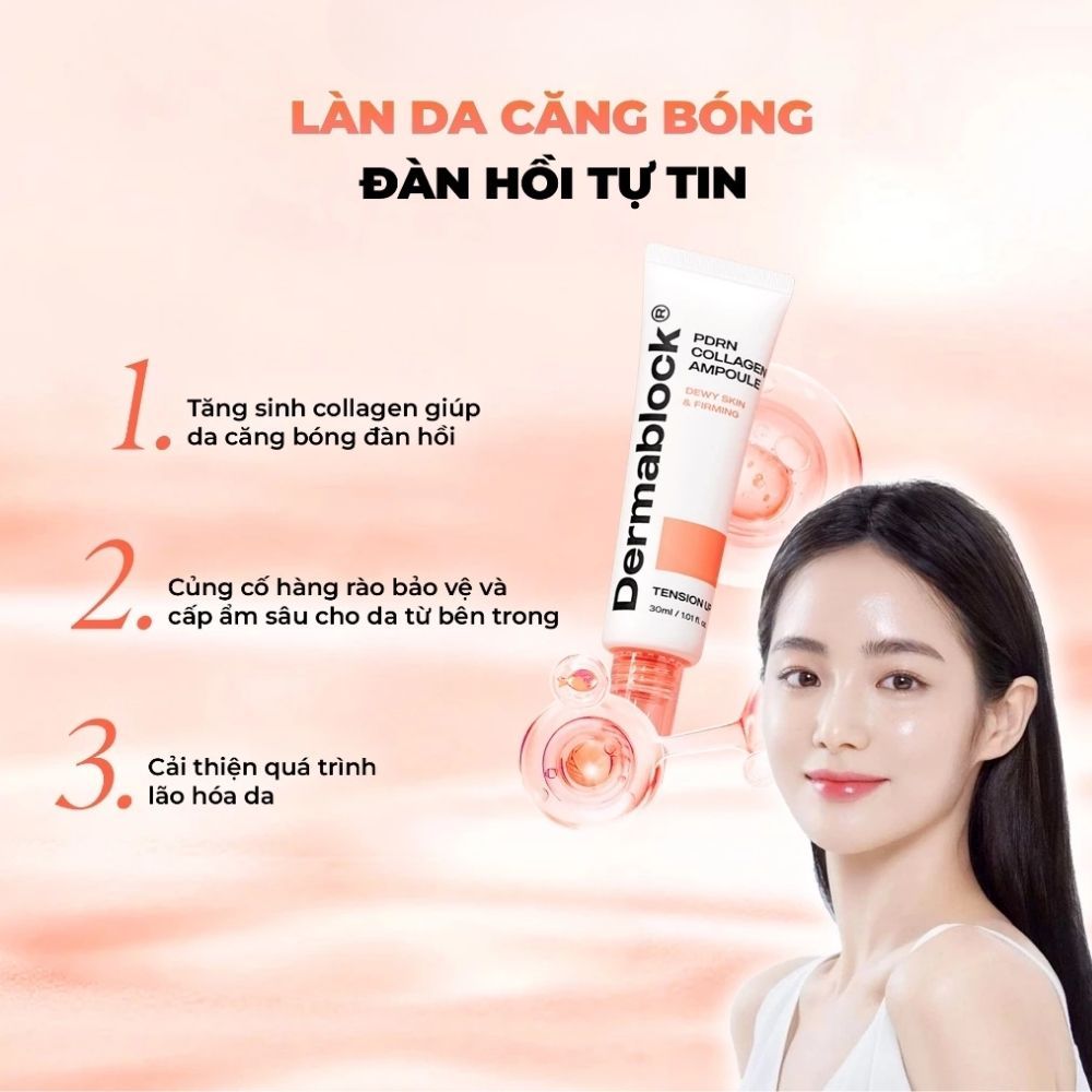 Ảnh 4 của Tinh chất DERMABLOCK PDRN COLLAGEN AMPOULE căng bóng da.
