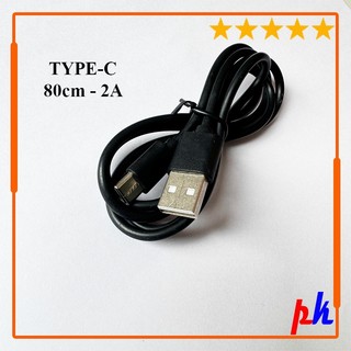 Cáp sạc micro usb 80cm 2A, Cáp sạc Type C 80cm 2A