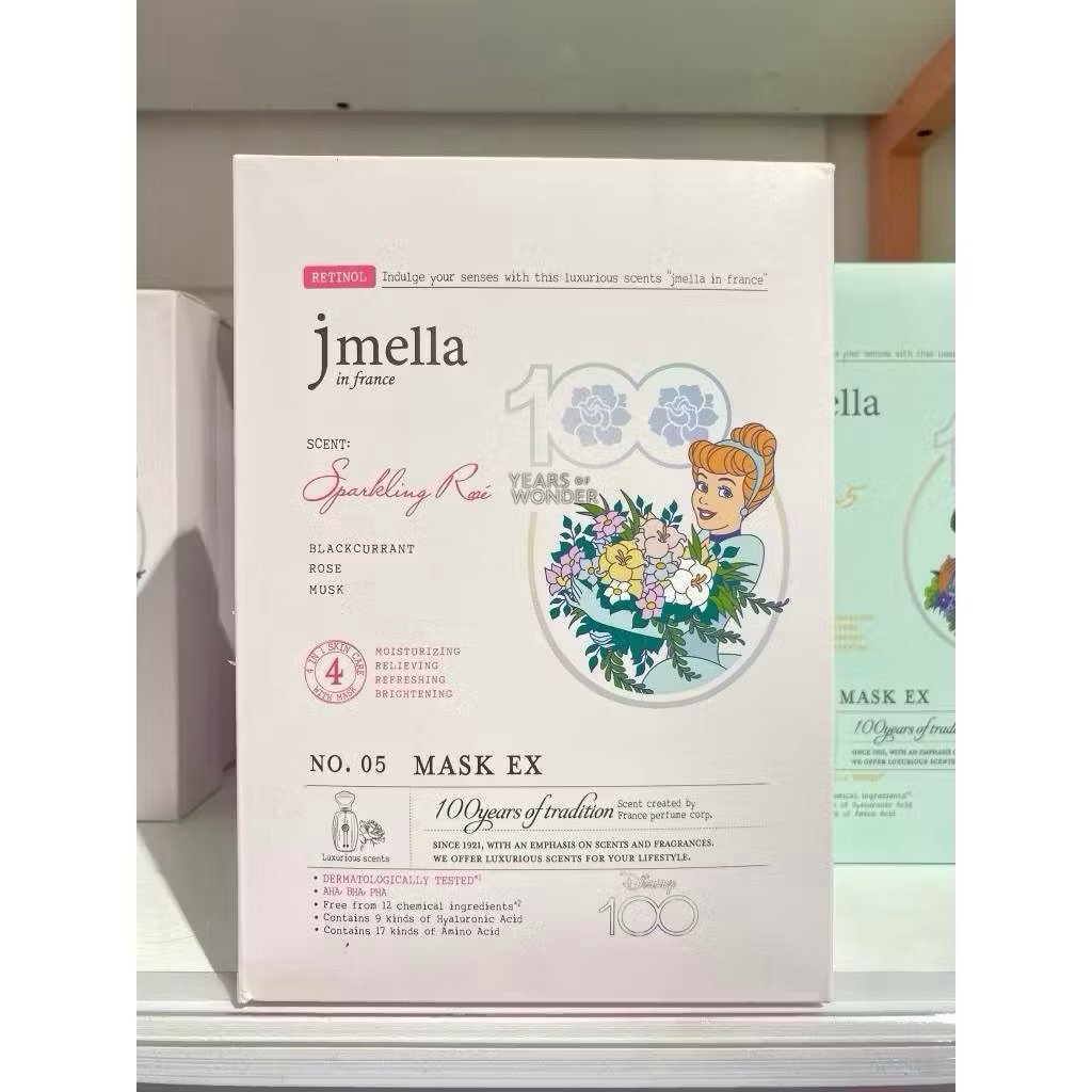 Mặt nạ dưỡng ẩm Jmella in France Sparkling Rose Disney 100 Years of Wonder