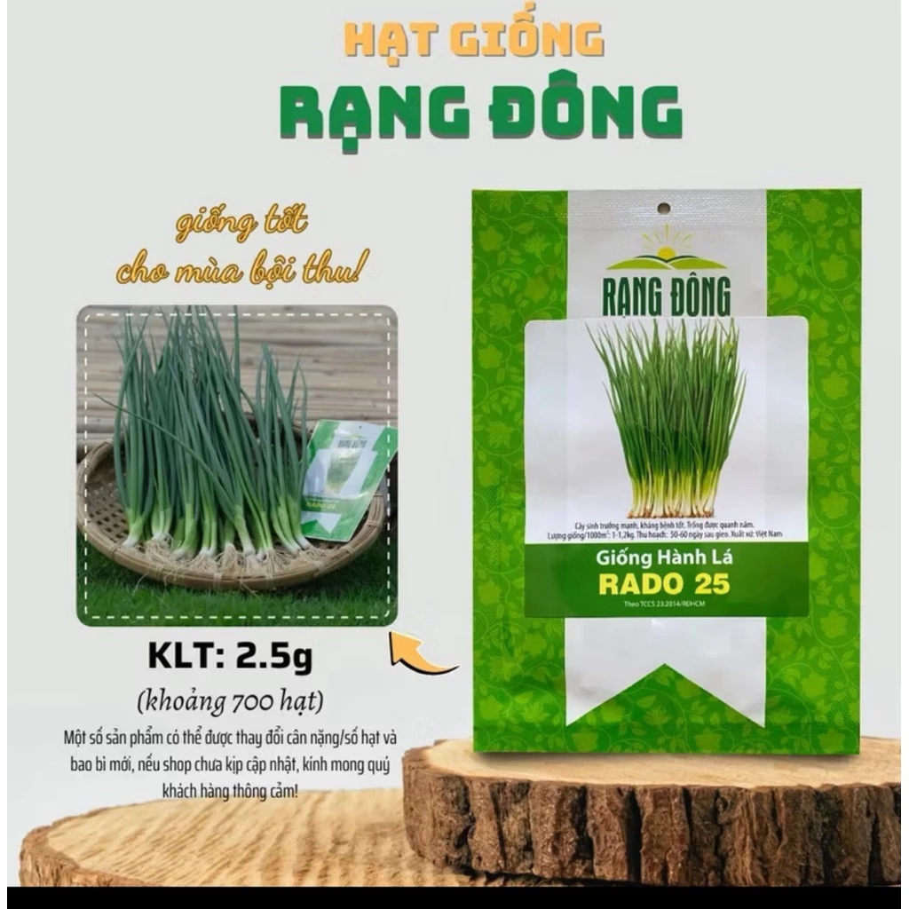 Hành Lá Rado - Hạt Giống Rạng Đông - Hành Lá Rado 25
