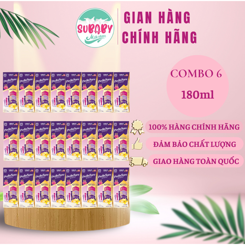 Sữa bột pha sẵn Pediasure hương vani 110ml/180ml