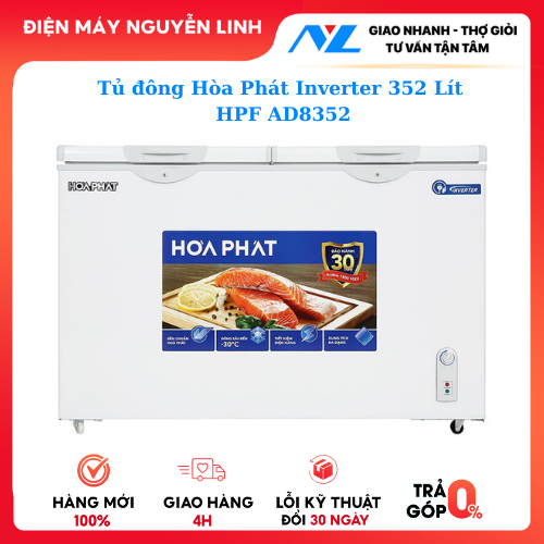Tủ đông Hòa Phát Inverter 352 Lít HPF AD8352
