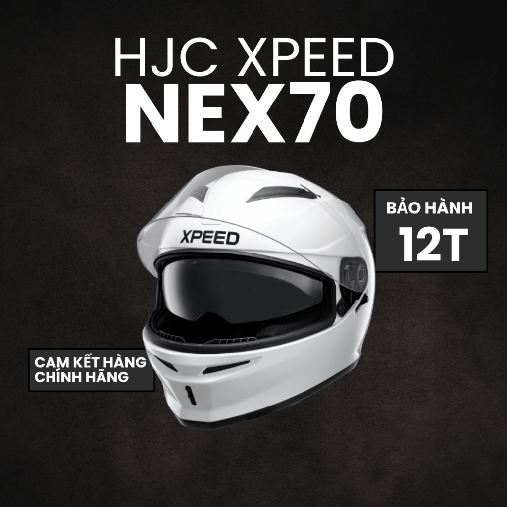 [CHÍNH HÃNG HJC] NÓN FULLFACE HJC XPEED NEX 70 – MŨ BẢO HIỂM FULLFACE HAI KÍNH