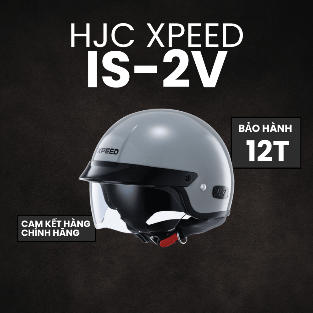 [CHÍNH HÃNG HJC] MŨ HJC XPEED IS-2V  – NÓN BẢO HIỂM NỬA ĐẦU CÓ KÍNH ÂM - BẢO HÀNH 12 THÁNG