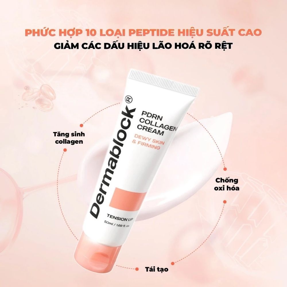 Ảnh 4 của Kem dưỡng DERMABLOCK PDRN COLLAGEN CREAM dưỡng ẩm và căng bóng da.
