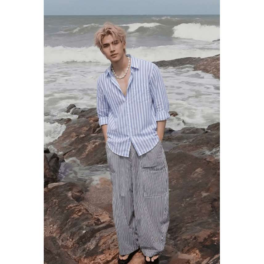Áo Sơ Mi Kẻ Unisex Zaagat Studio Form Rộng SCATCHED LINEN SHIRT- Chất Liệu Linen Phù Hợp Mặc Dạo Phố, Đi Biển,Localbrand | BigBuy360 - bigbuy360.vn