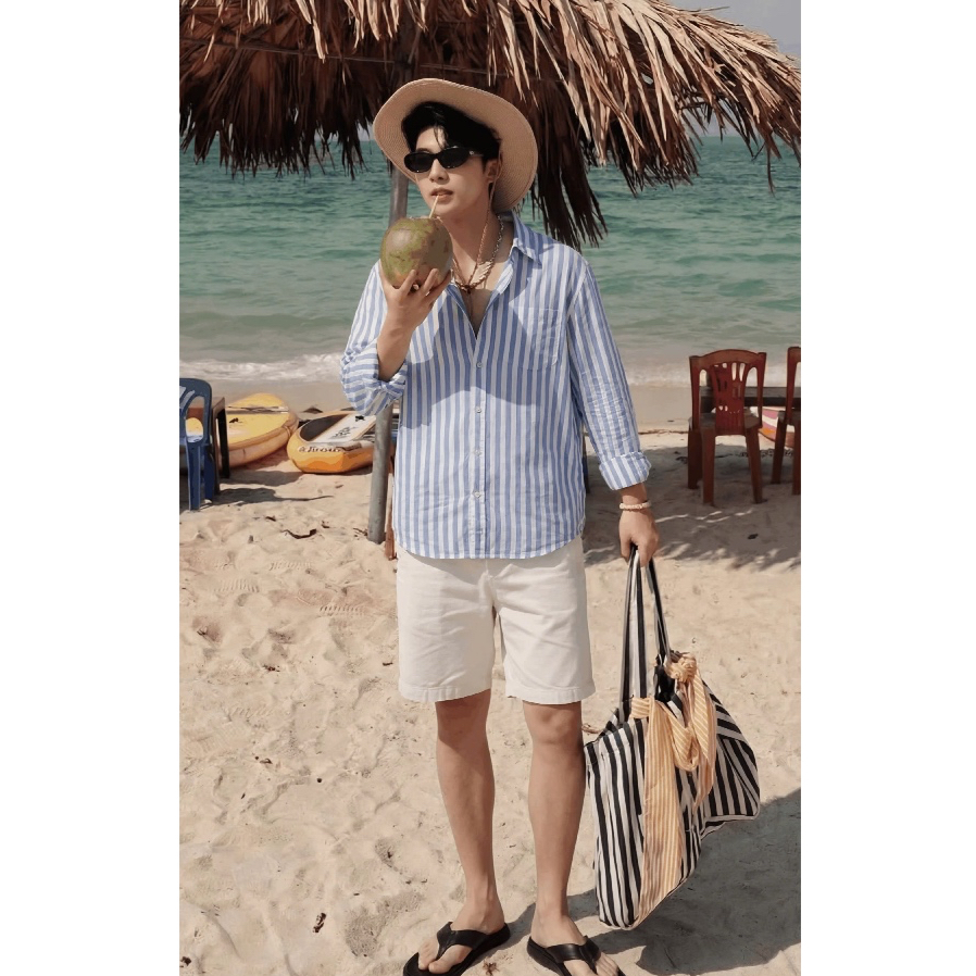 Áo Sơ Mi Kẻ Unisex Zaagat Studio Form Rộng SCATCHED LINEN SHIRT- Chất Liệu Linen Phù Hợp Mặc Dạo Phố, Đi Biển,Localbrand | BigBuy360 - bigbuy360.vn