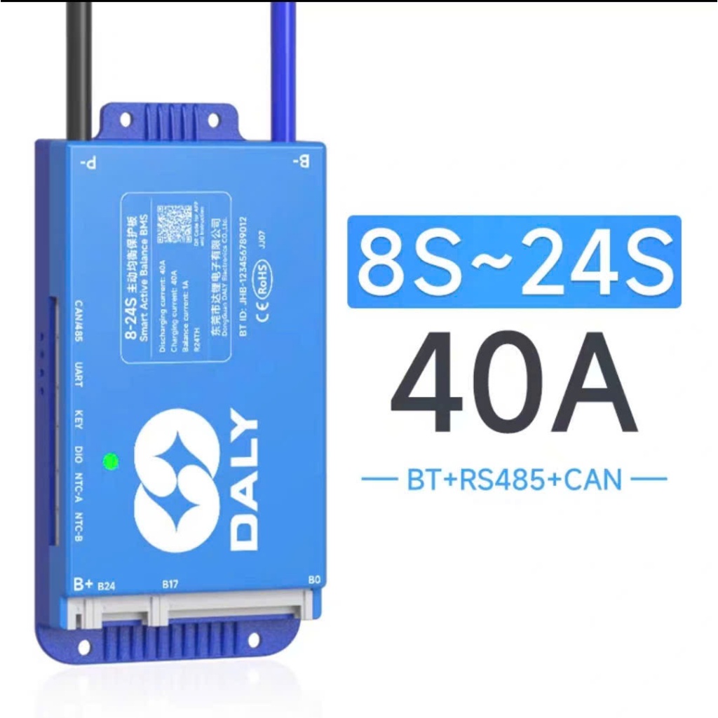 Mạch Bms 8S-24S 40A cho pin 32140 Chính hãng Daly