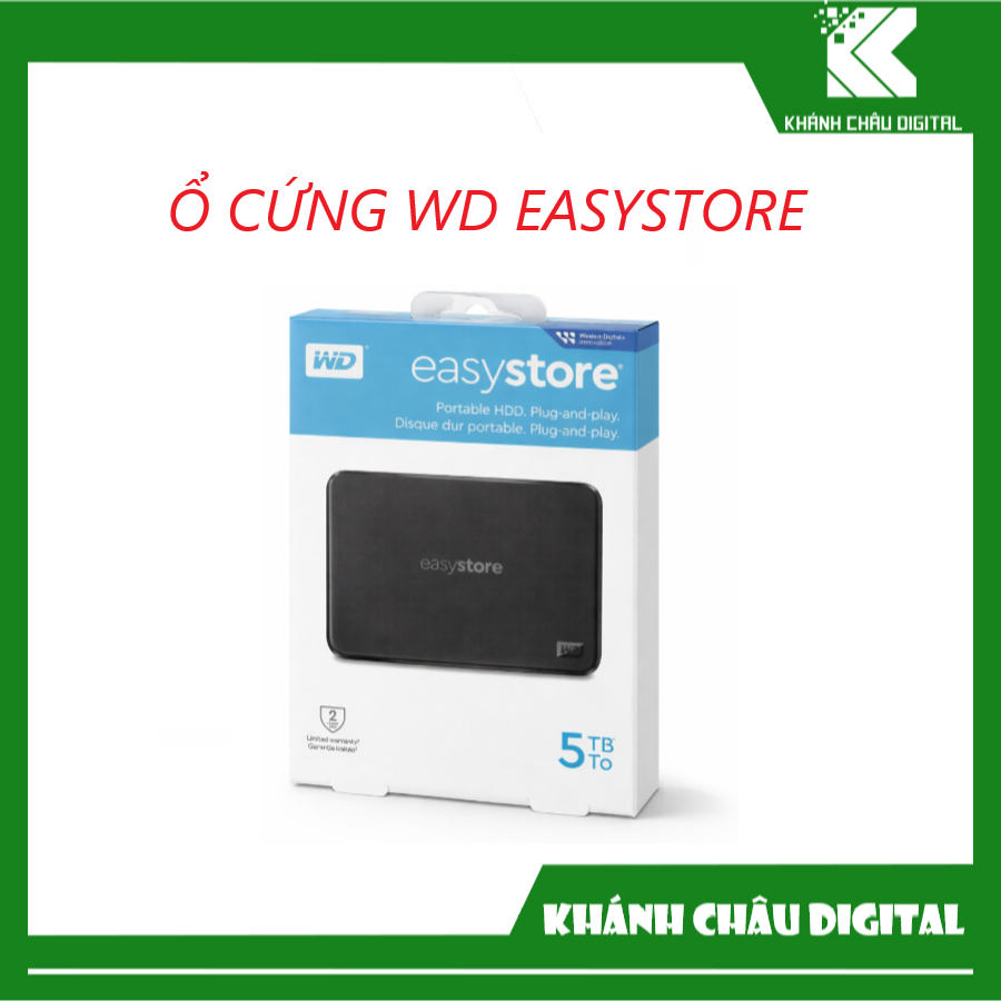 Ổ cứng di động HDD WD Easystore 5TB 6TB