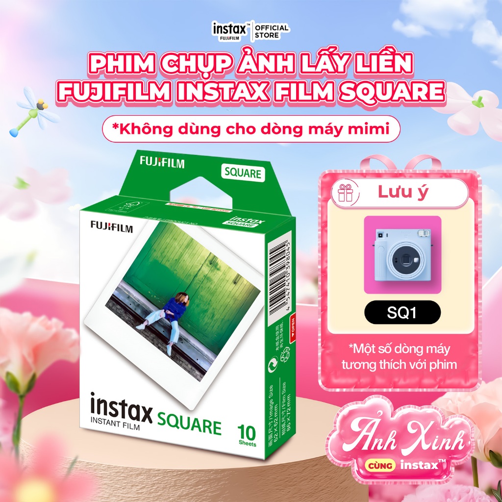 Phim Chụp Ảnh Lấy Liền Fujifilm Instax Film Square Viền Trắng - [MINI12/EVO KHÔNG DÙNG ĐƯỢC]