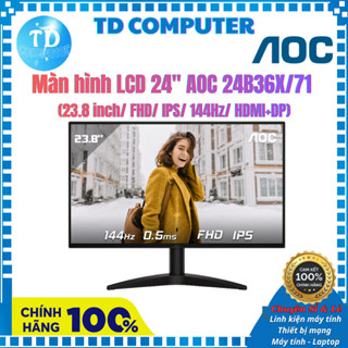 Màn hình LCD 24" AOC 24B36X (23.8 inch/ FHD/ IPS/ 144Hz/ HDMI+DP) - Hàng chính hãng DGW phân phối