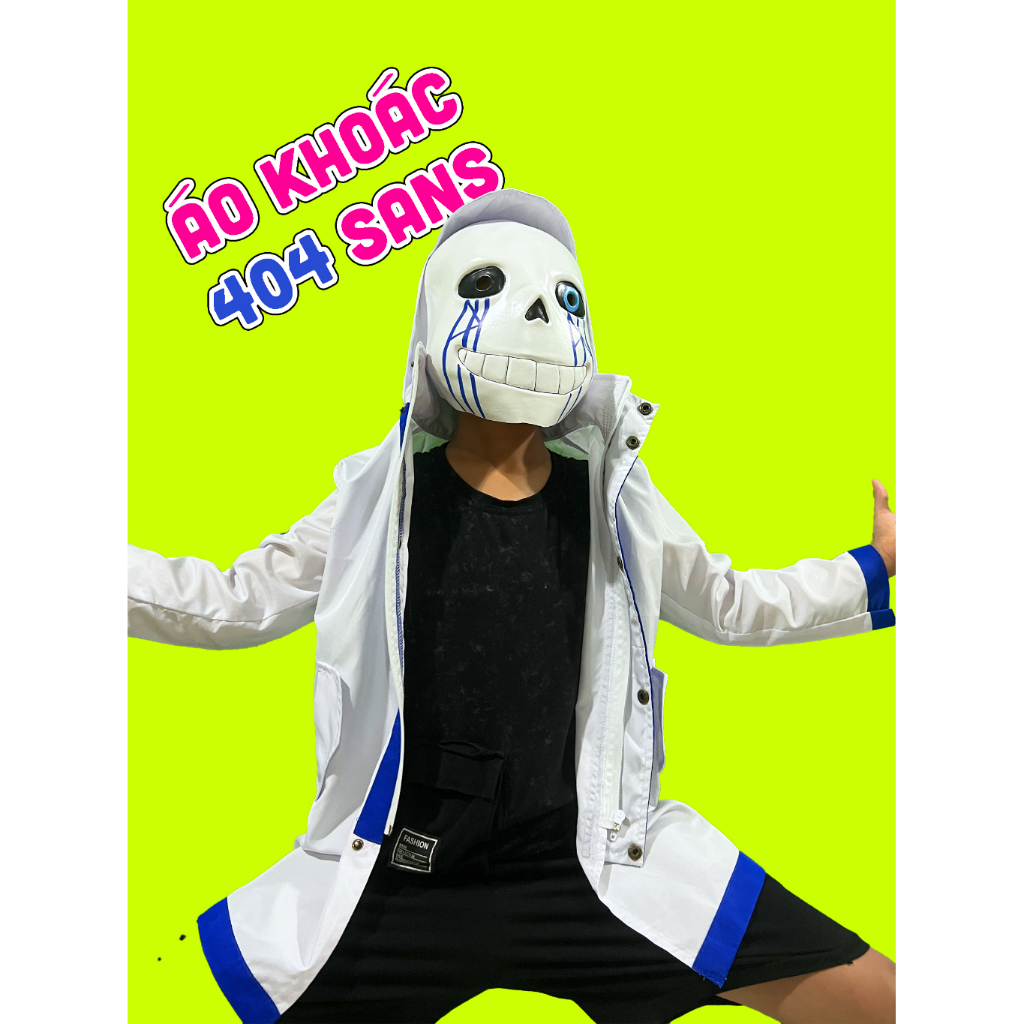 Áo Khoác Sans 404 Cho Trẻ Em Trong Pháp Sư Gangster | Áo Error 404 Sans