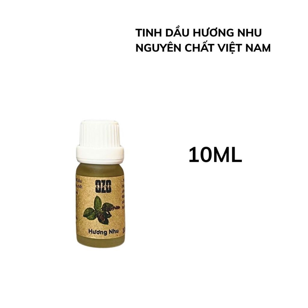 Tinh Dầu Hương Nhu 10ml - Ozo Aroma - Nguyên Chất Việt Nam - Thơm Cay Nồng