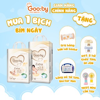 (Combo quà) Tã/bỉm Gooby Extra mềm mại, chống tràn, siêu thấm hút đủ size cho bé 4-30KG