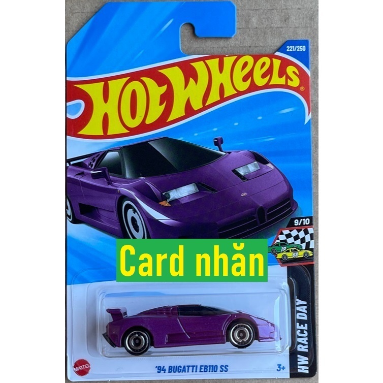 Mô hình xe đua thể thao Hot Wheels 1994 '94 Bugatti EB110 SS