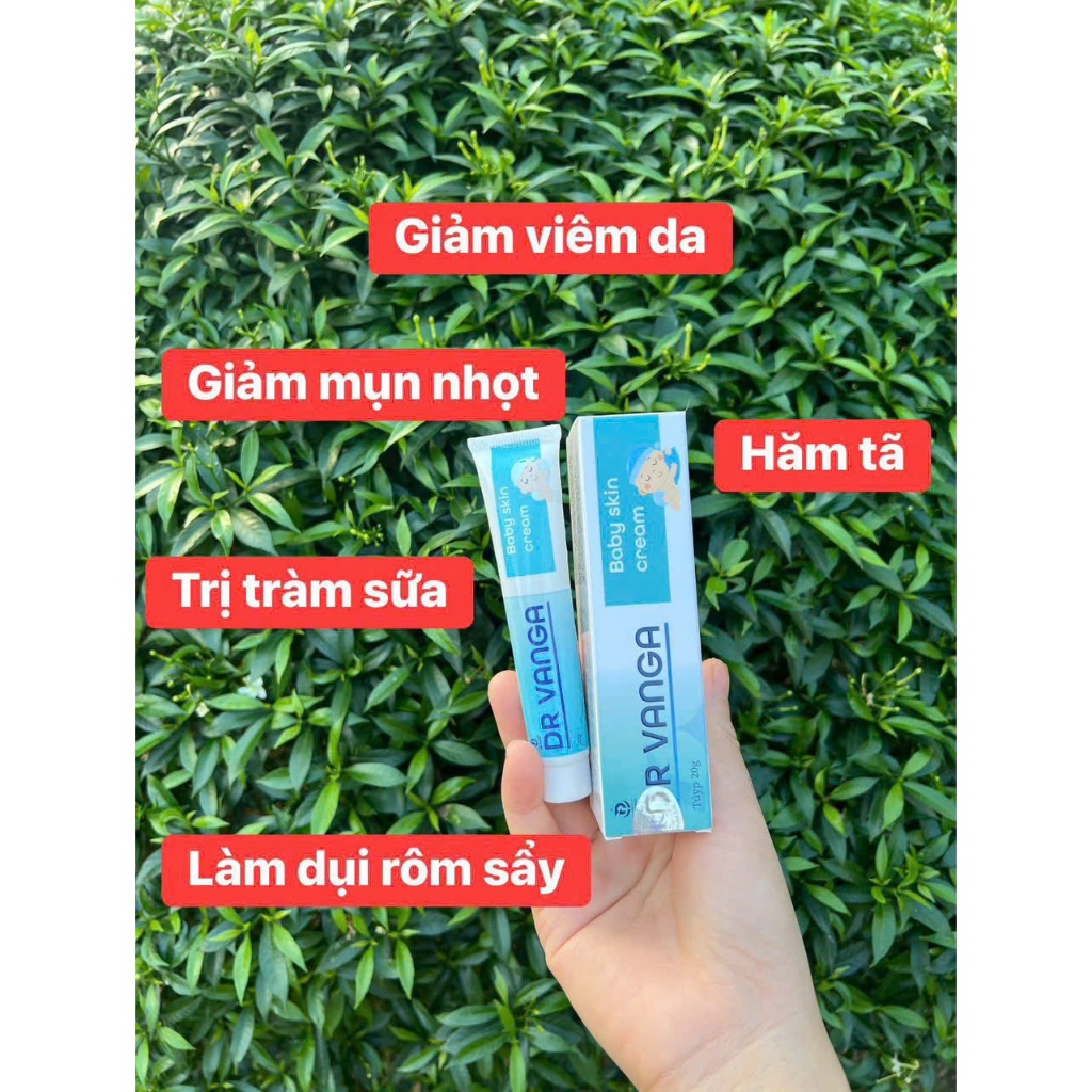 DR VANGA Baby Skin Cream – Kem Bôi Da Cho Bé | Hỗ Trợ Viêm Da, Rôm Sảy, Hăm Da, Nấm Ngứa, trẻ sơ sin