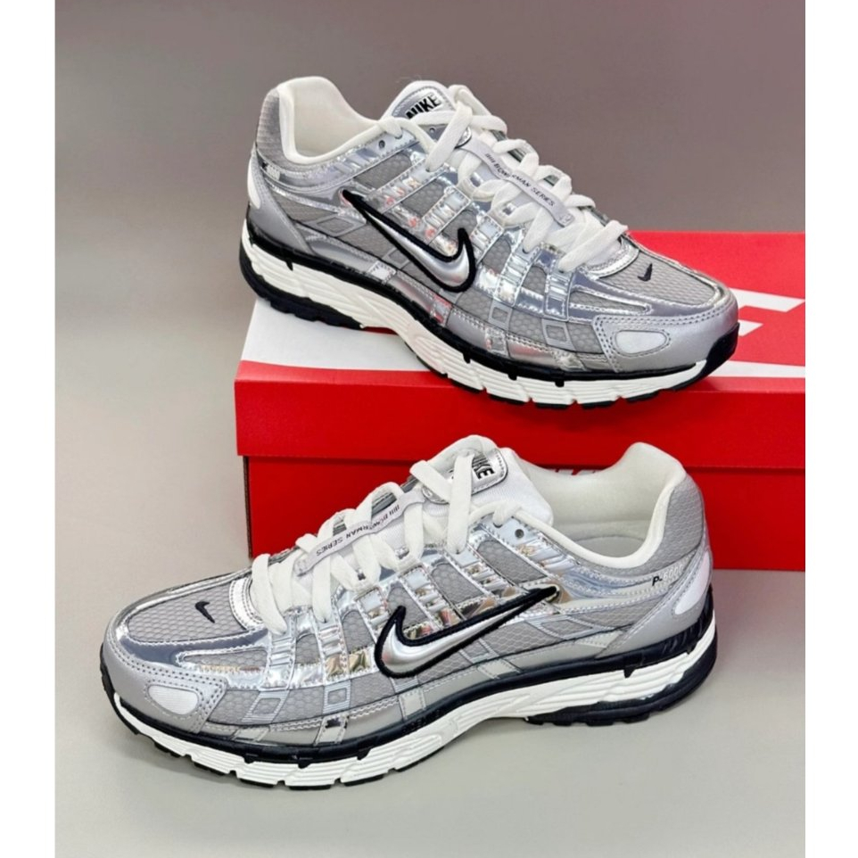 [Chính Hãng Authentic] Giày Sneaker P6000 Metallic Silver Êm Fashion Unisex