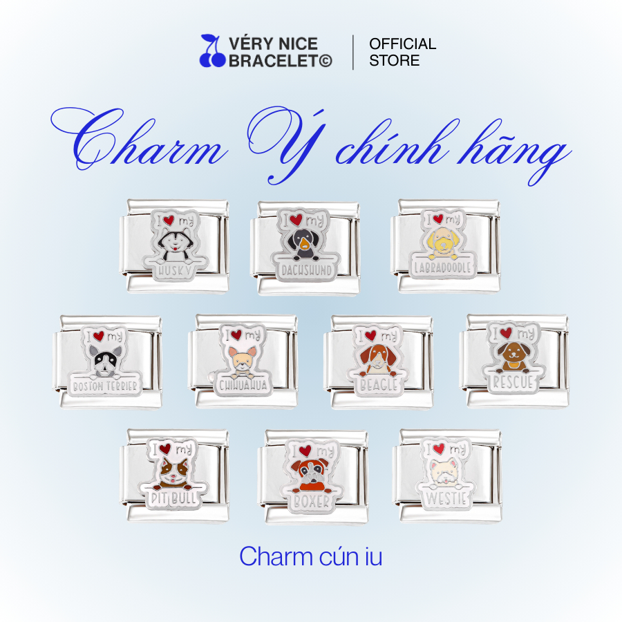 Italian charm Charm chó mèo - Véry Nice Bracelet