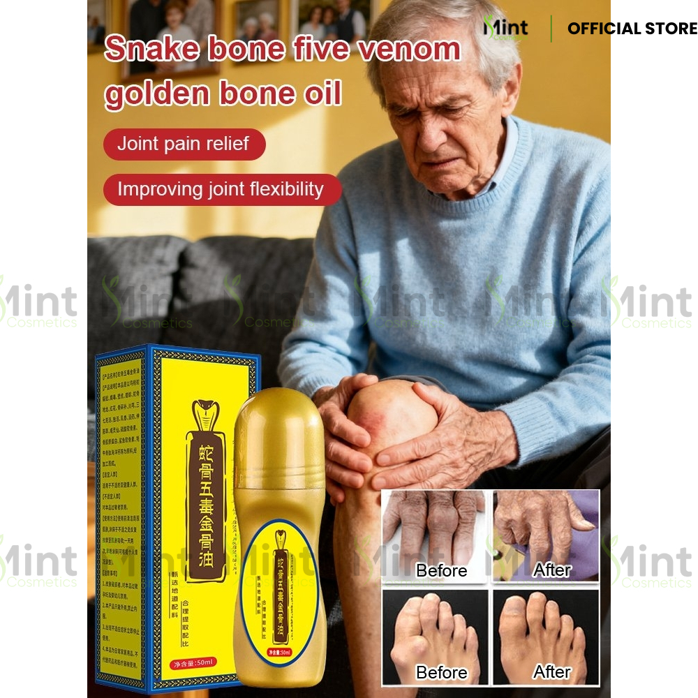 Dầu Xoa Bóp Xương Rắn Ngũ Độc Giảm Đau Nhức ,Làm Dịu Cơn Đau,Giảm Tê Nhức Xươnglg -Thanh Lăn Giảm Đau Nhức 50ML