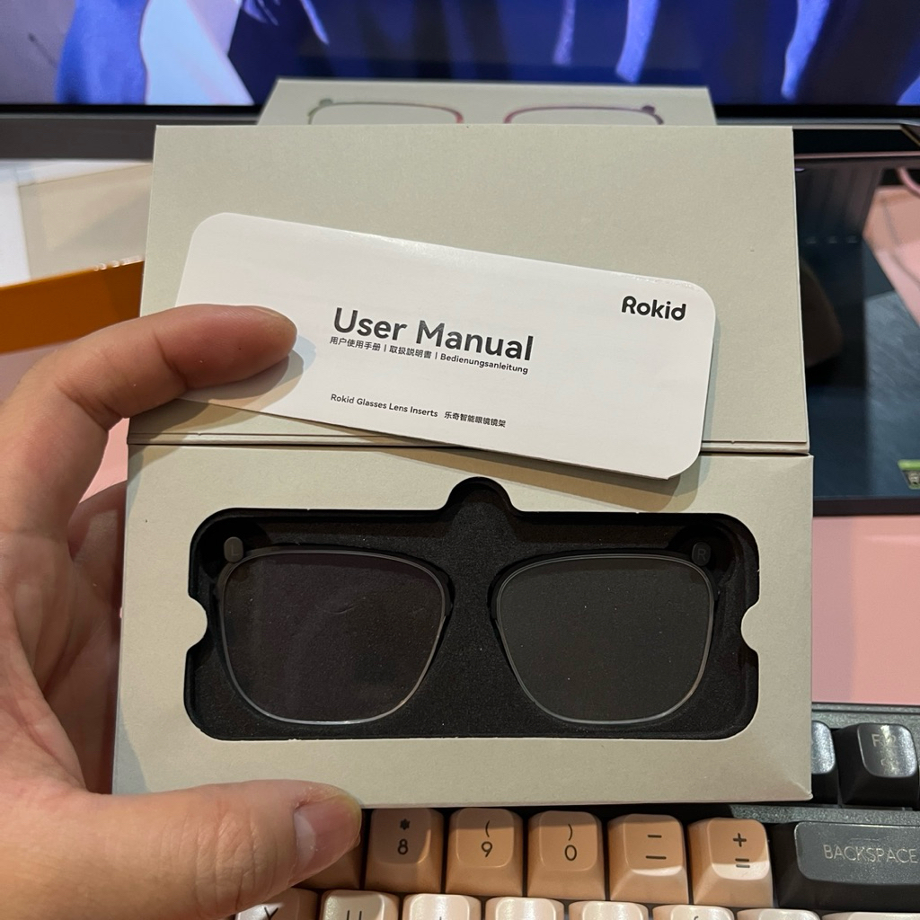 Rokid Glasses RV101 AI AR tròng kính nam châm thay kính cận | BigBuy360 - bigbuy360.vn
