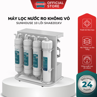 Máy lọc nước RO không vỏ Sunhouse 10 lõi SHA8201KV - Bảo hành 24 tháng, màng RO 100GPD Hàn Quốc