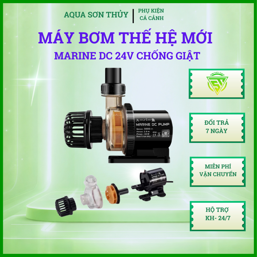 Máy bơm nước Marine DC Pump 650 - 15000 có khả năng chống giật, tiết kiệm điện năng