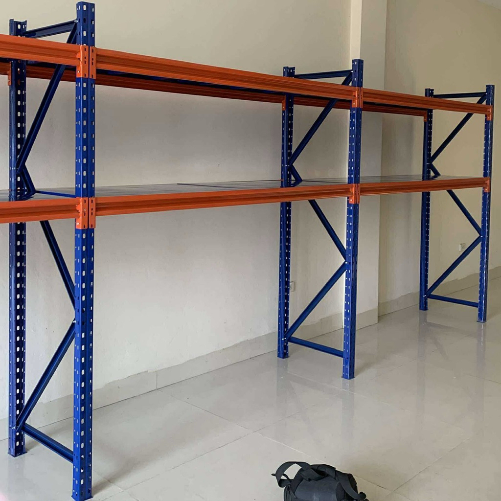 Khung kệ trung tải C1500 x D1500 x R600 x 2 Tầng.