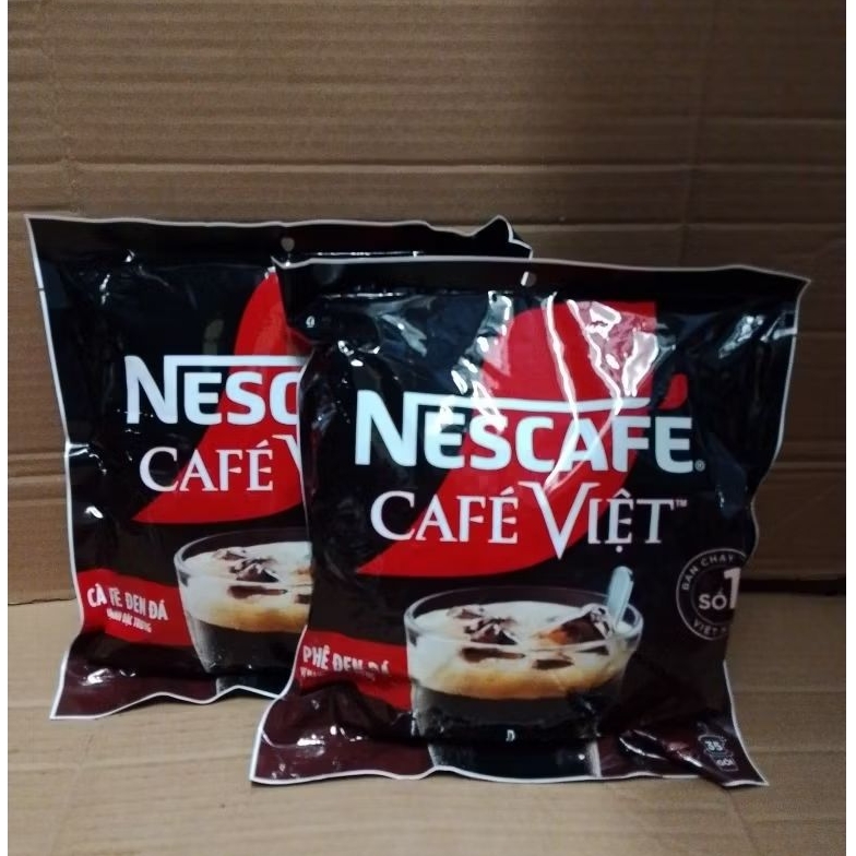 Nescafé Combo 2 Túi Cà Phê Hòa Tan NESCAFÉ CAFÉ VIỆT Cà Phê Đen Đá 35 Gói ×16g Hương Vị Đậm Đà & Mạn
