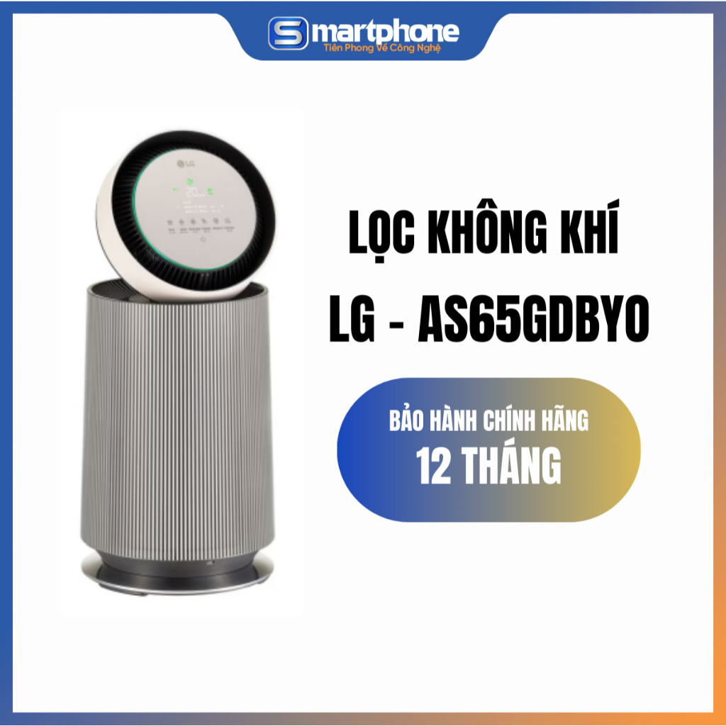 Máy lọc không khí 1 tầng LG PuriCare360 Alpha PET AS65GDBY0