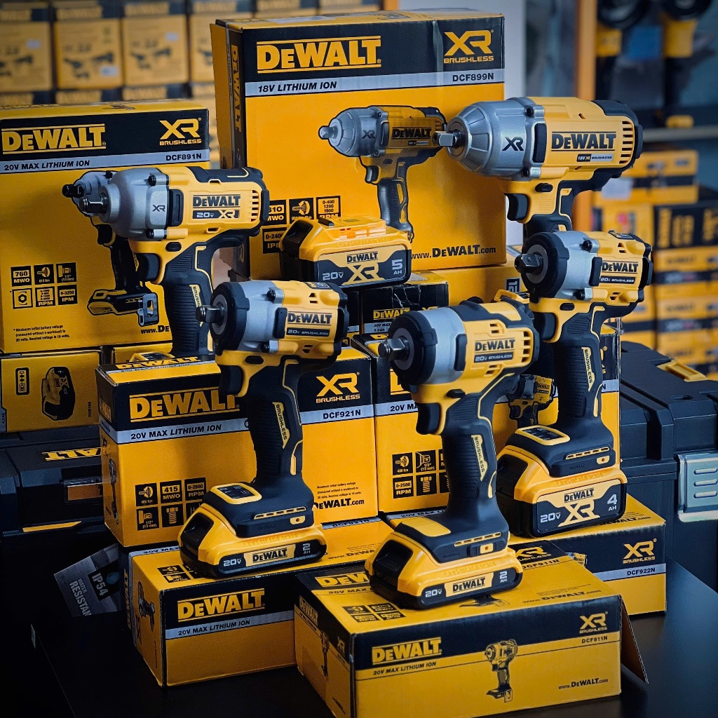 Các dòng máy siết bulong 20V Dewalt DCF911 DCF921 DCF922 DCF891 DCF892 DCF899