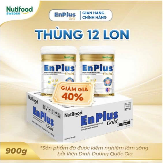 [CHÍNH HÃNG] - NUTIFOOD COMBO SỮA  ENPLUS GOLD 900G - Dinh Dưỡng Y Học Toàn Diện Cho Người Lớn Tuổi.