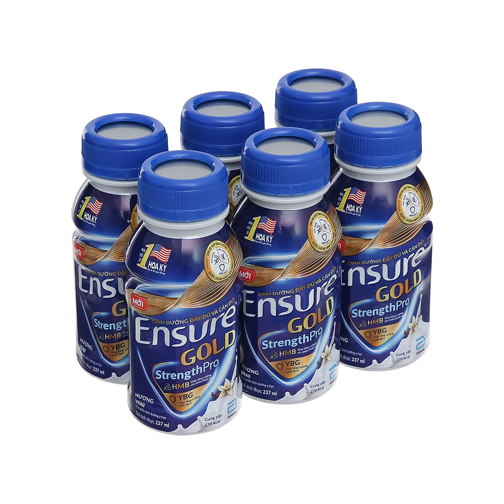 Sữa Nước Ensure Gold 237ml/chai phiên bản mới, Chính Hãng Abbott