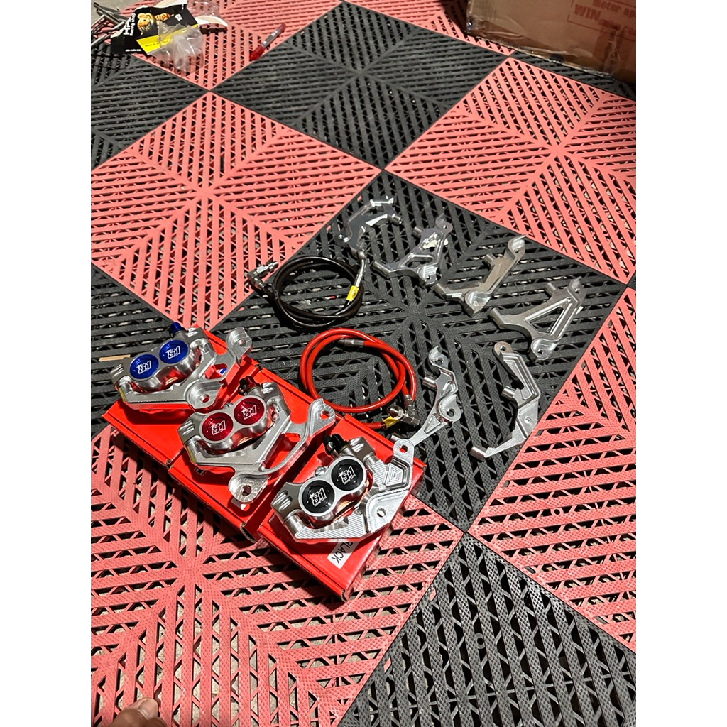 Full Combo Heo 4Pis , 8.1 Racing + Pas Heo + Dây Dầu Bấm Đầu Inox ( Tặng Kèm Ốc Gắn Heo ) Phụ Kiện P