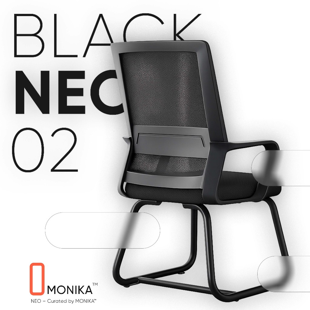 Ghế Công Thái Học MONIKA NEO Chân Quỳ - Ghế Văn Phòng Lưng Lưới Cao Cấp, Chống Đau Lưng